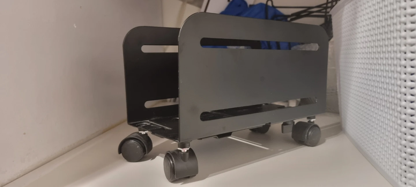 NEED TO GO!!! Rolling Computer Tower Stand - Black