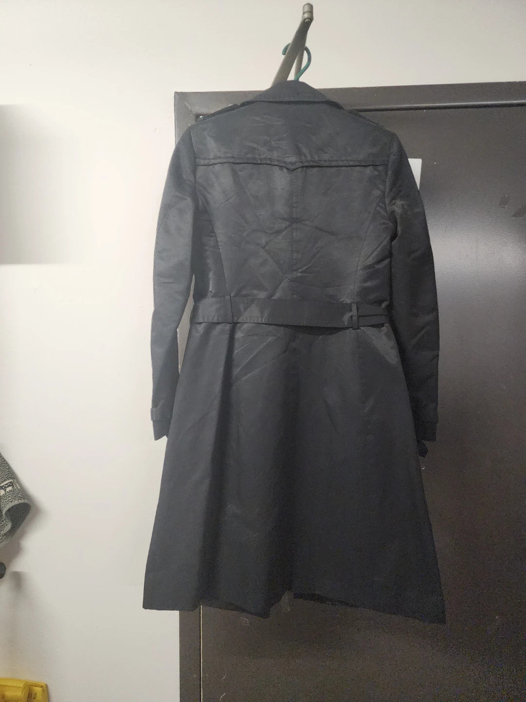 Zara Basic Black Trench Coat Size S - photo 3