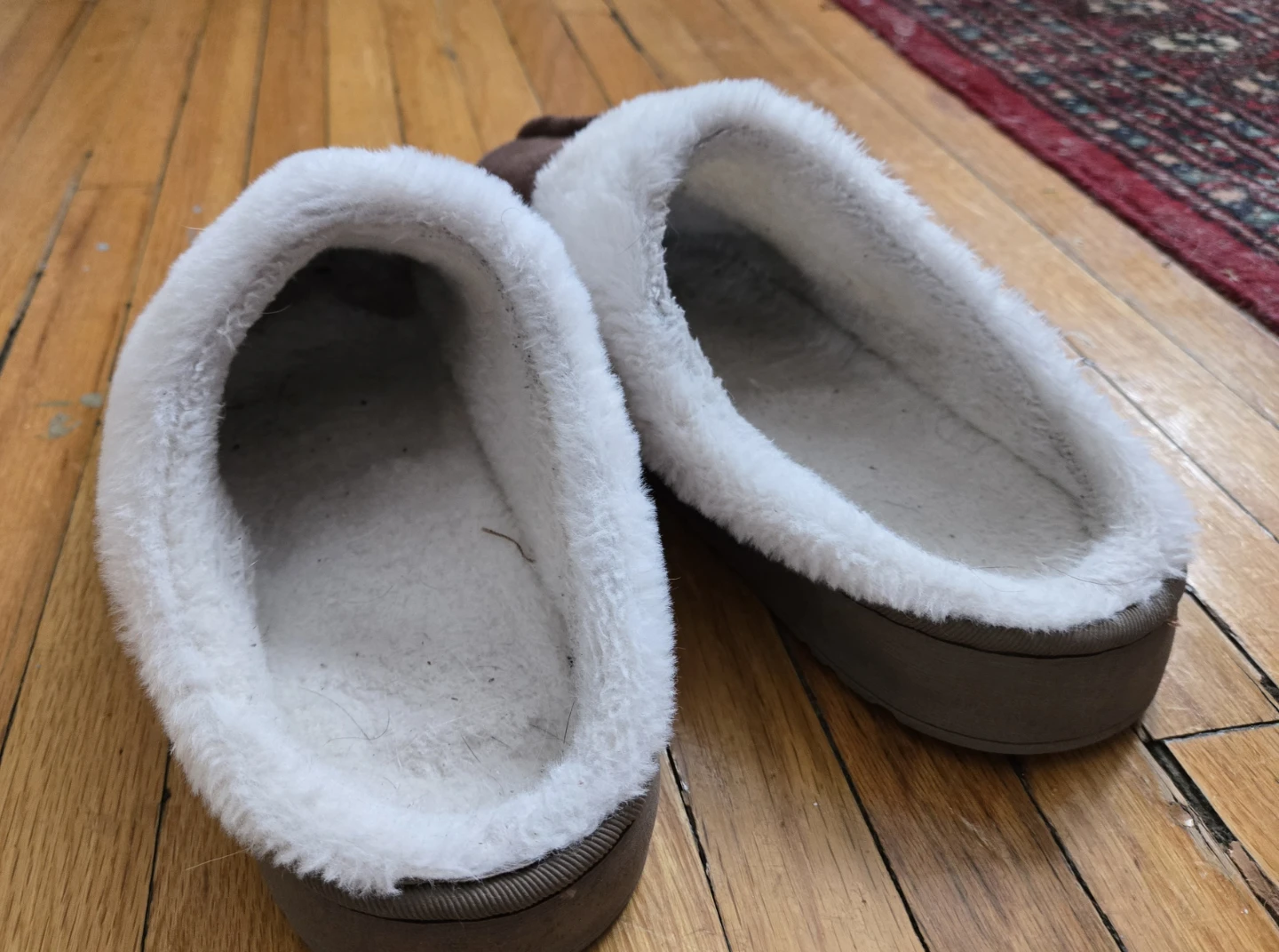 Brown & White Cozy Slippers - photo 3