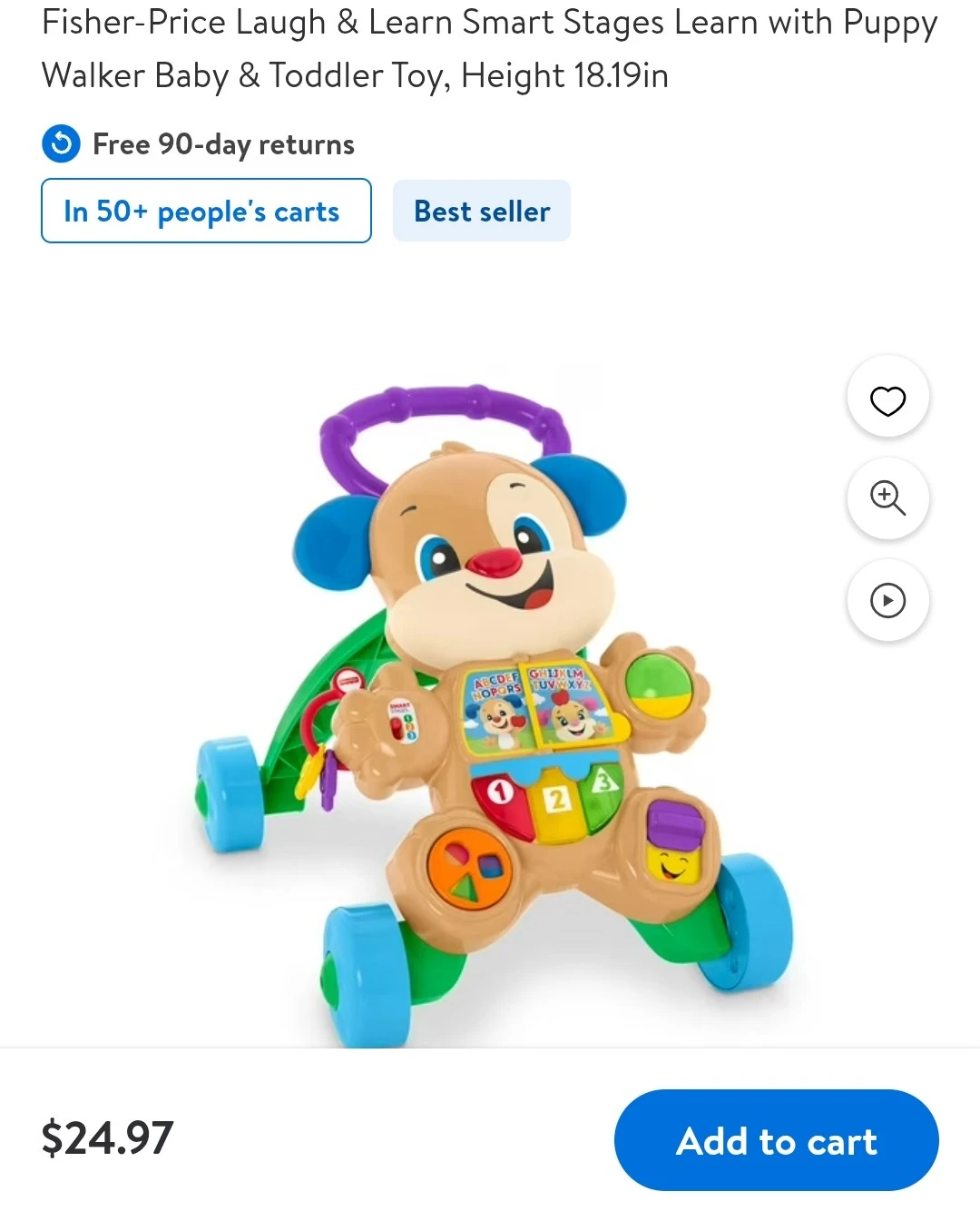 Fisher-Price Laugh & Learn Smart Stages Puppy Walker - photo 2