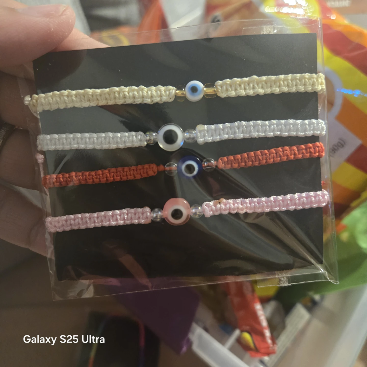 Evil Eye Macrame Bracelets - Set of 4