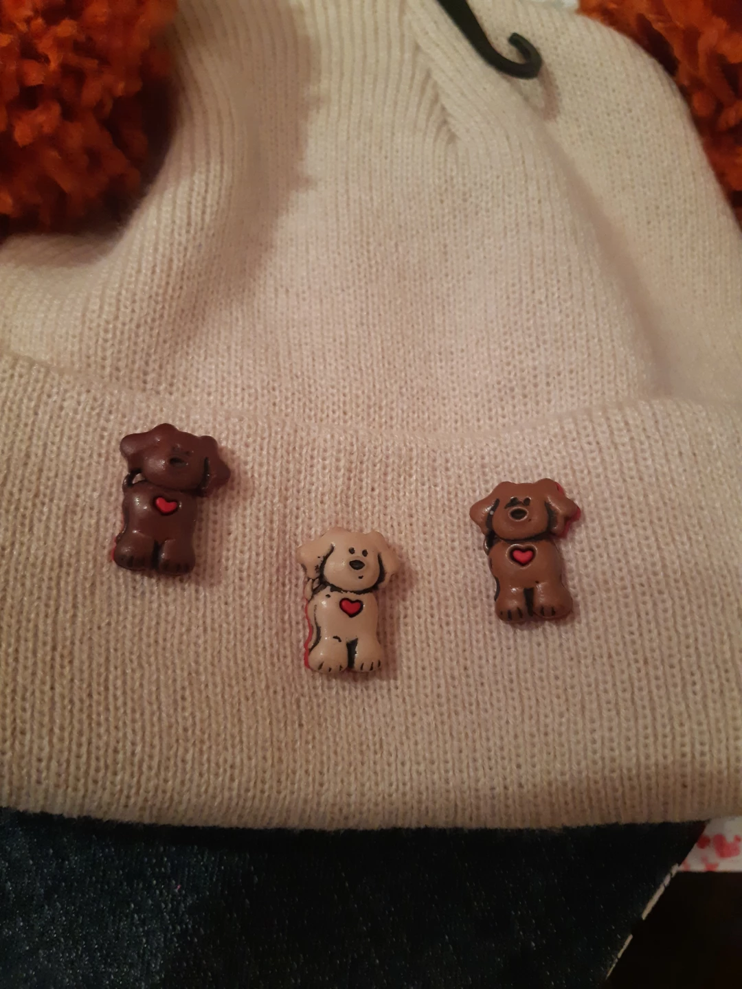 Pom Pom Beanie with Dog Accents - photo 3