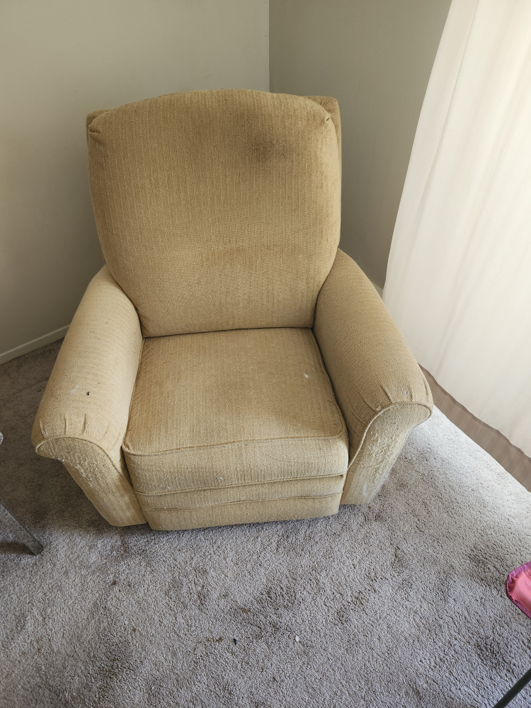 Tan Fabric Recliner Chair - photo 3