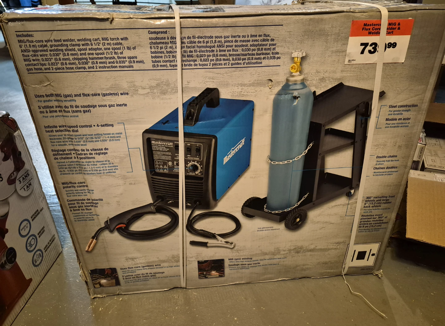 NEW Mastercraft 120V MIG Welder Kit & Cart - photo 4
