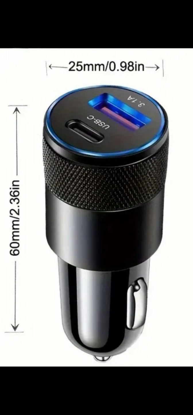 USB-C 3.1A Car Charger