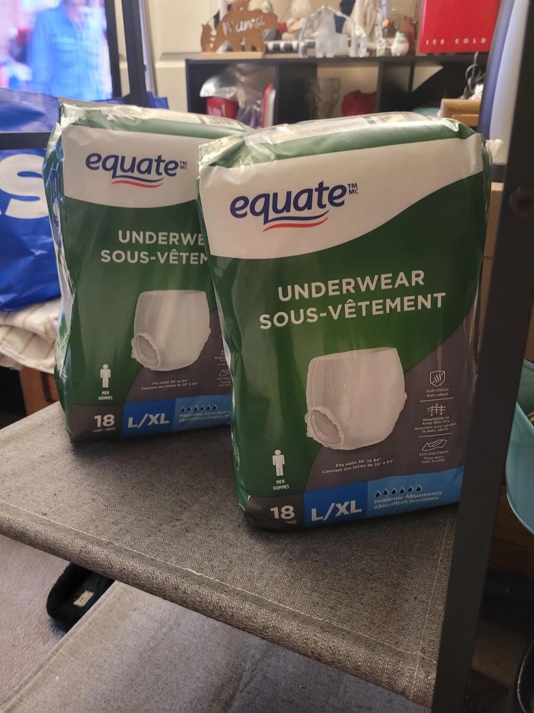 Equate Underwear L/XL, 18 Count