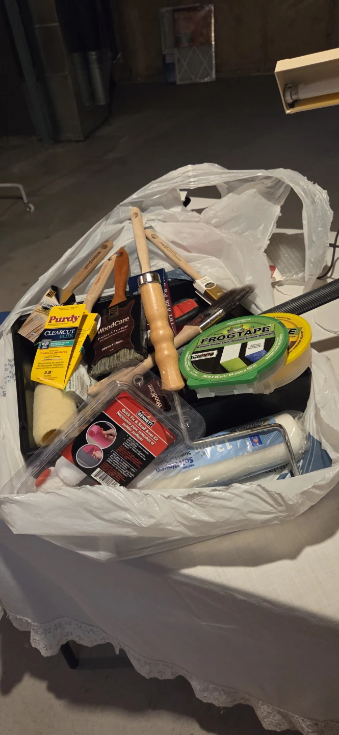 Paint Brushes, Rollers, and Tape Set