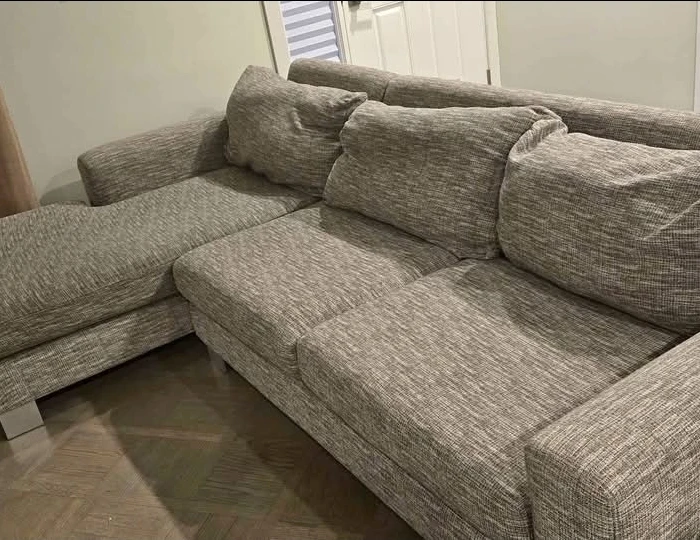 Sectional Sofa - Neutral Fabric