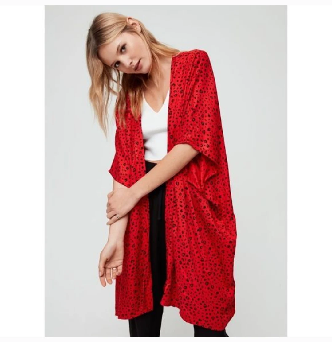 Sunday Best Kimono Red & Black xxs/XS/small/medium - photo 2