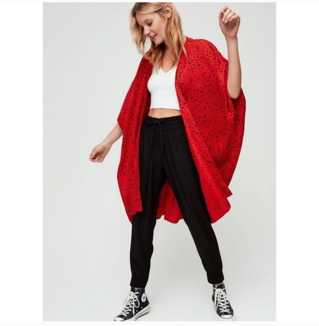 Sunday Best Kimono Red & Black xxs/XS/small/medium - photo 3