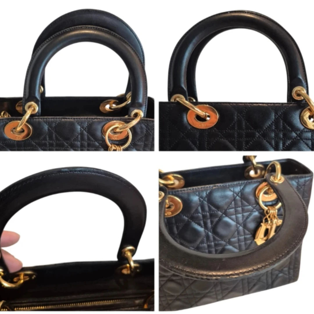 Lady Dior Cannage Lambskin Handbag - photo 4