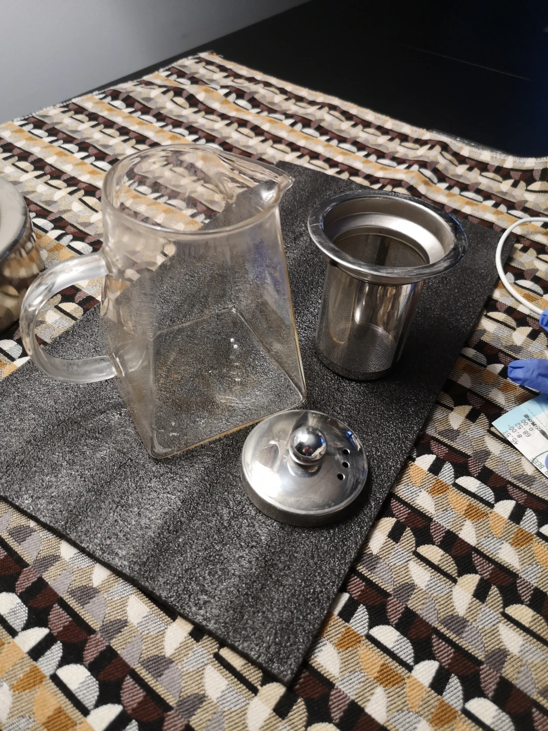 Square Glass Teapot with Infuser - photo 3