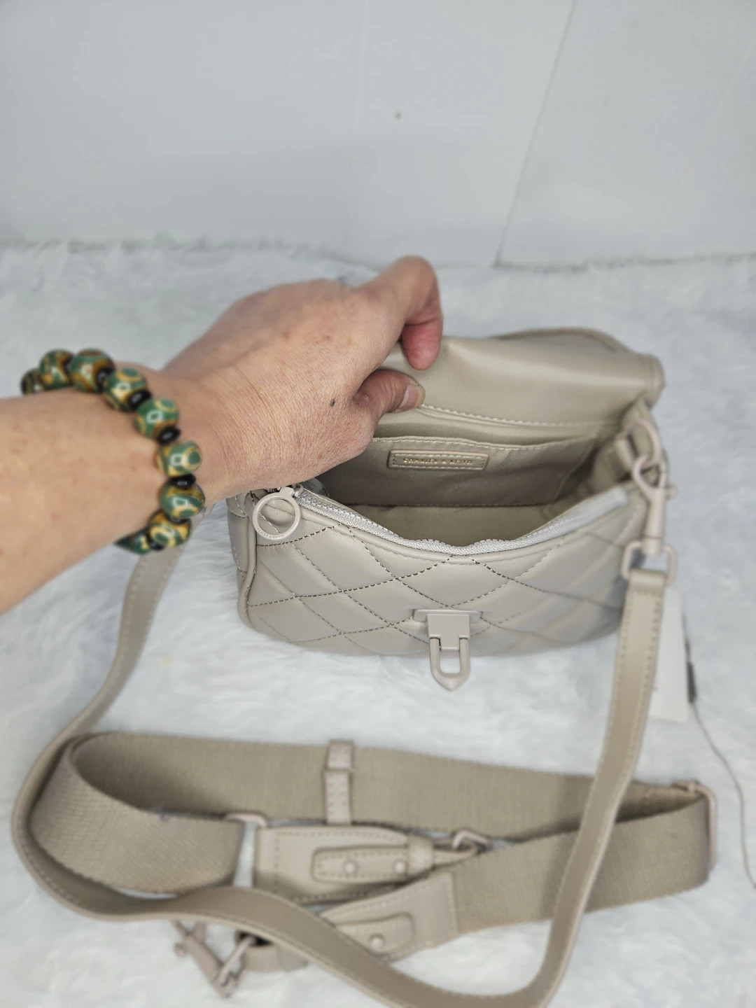 Charles & Keith Quilted Crossbody Bag - photo 3