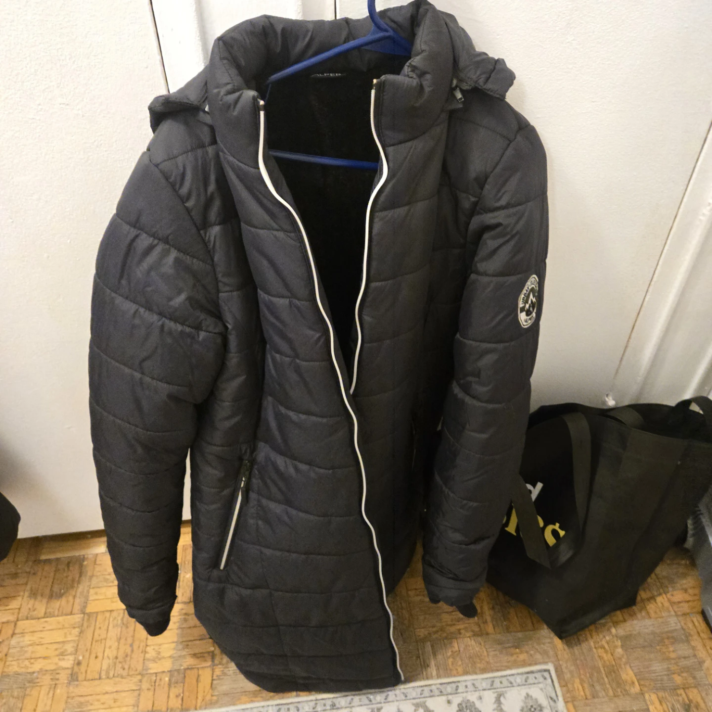 Kalper Urban Collection Black Puffer Coat