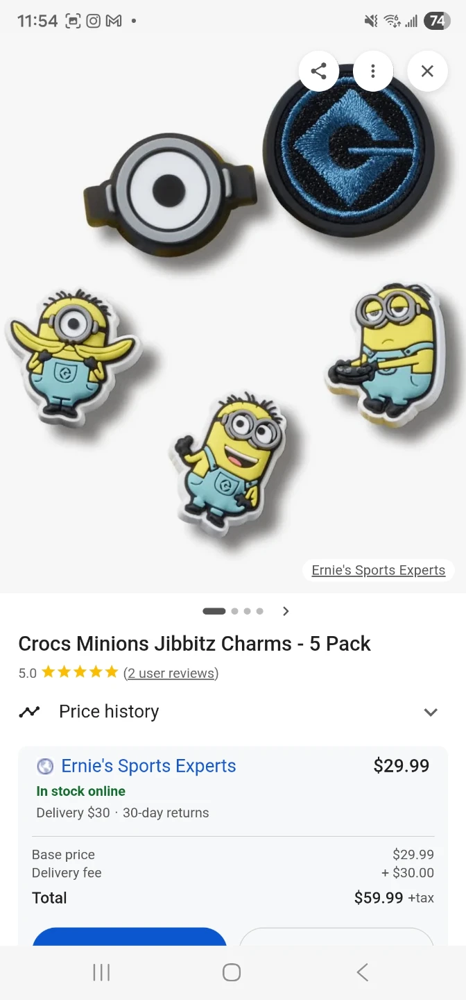 Crocs Original Minions 5 Pack Jibbitz - New - photo 3