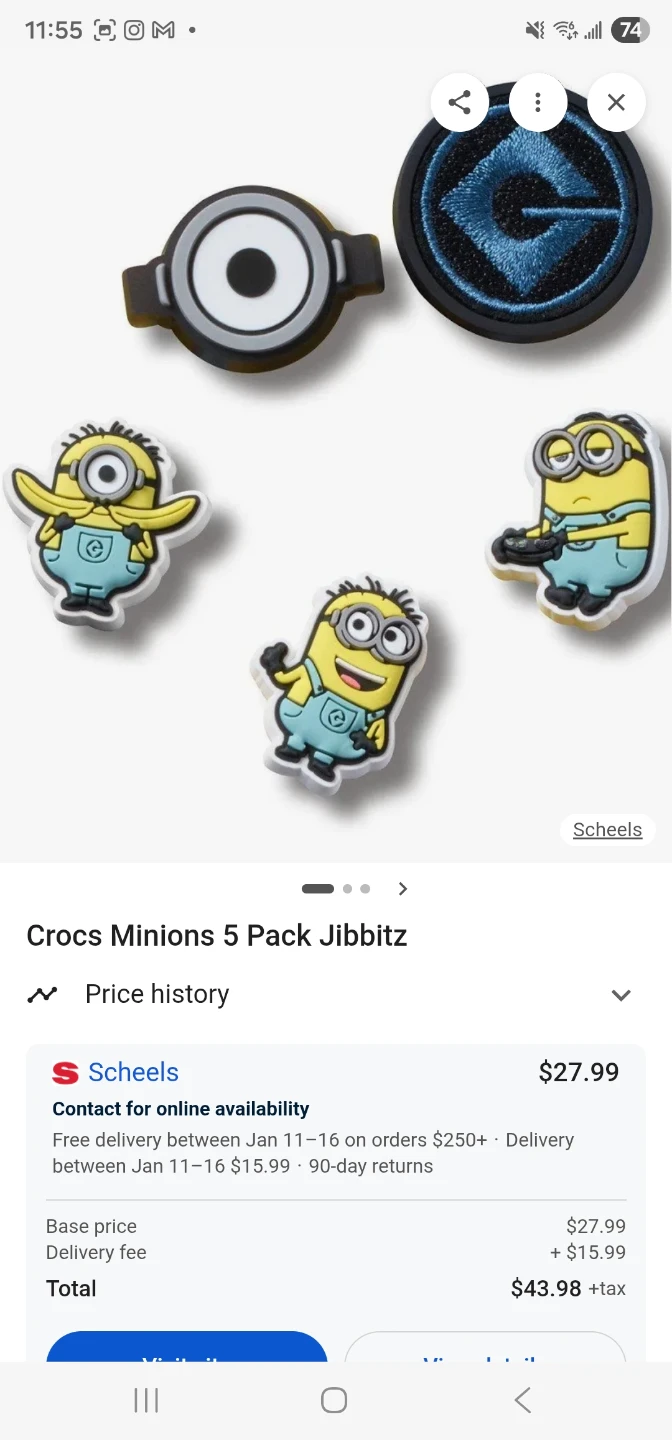 Crocs Original Minions 5 Pack Jibbitz - New - photo 4