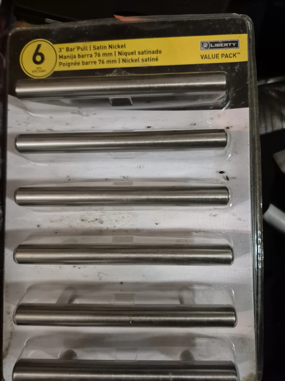 🥕 Liberty 3" Bar Pull - 6 Pack - Satin Nickel