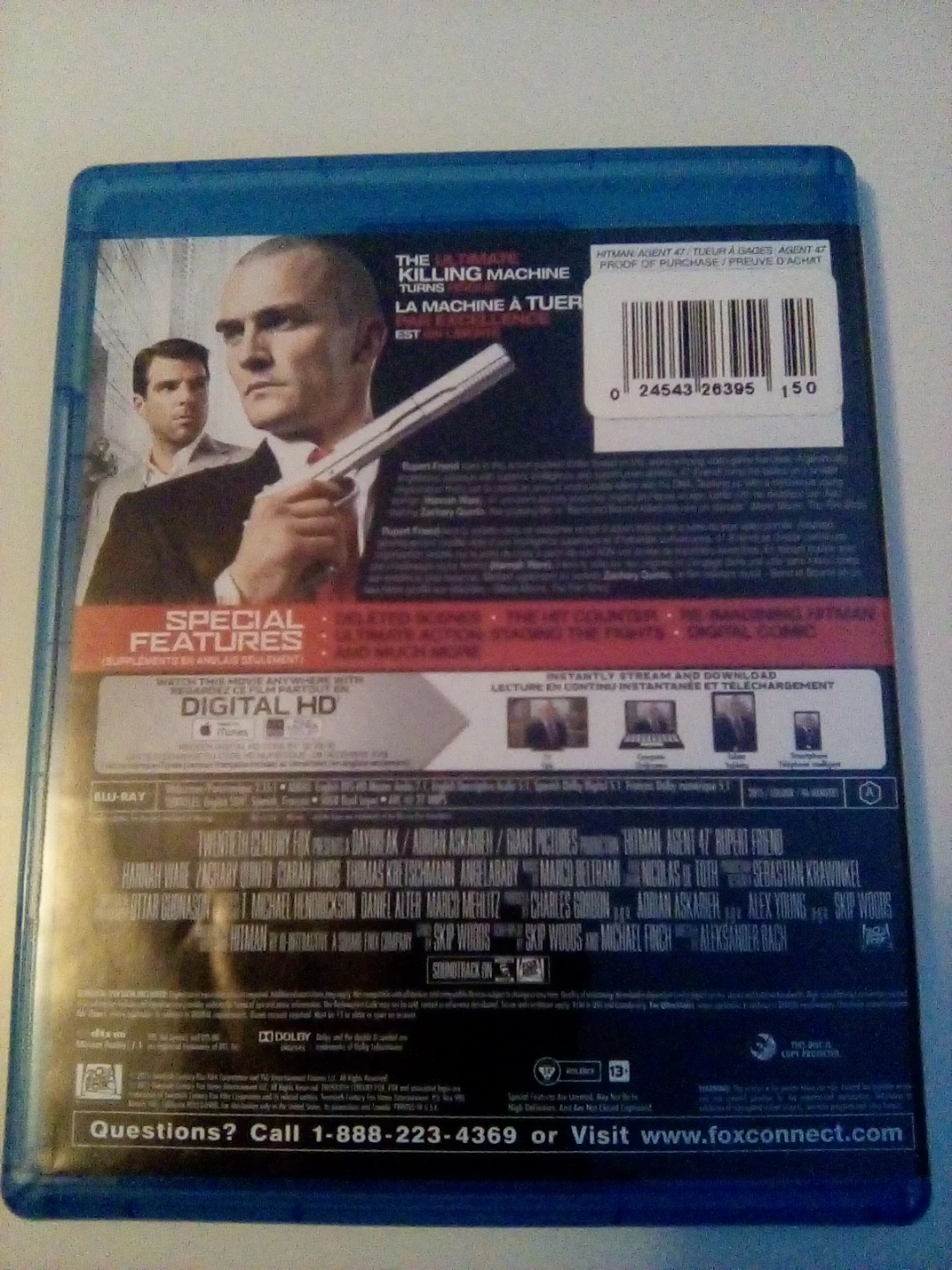 Hitman Agent 47 Blu-ray Movie - photo 2
