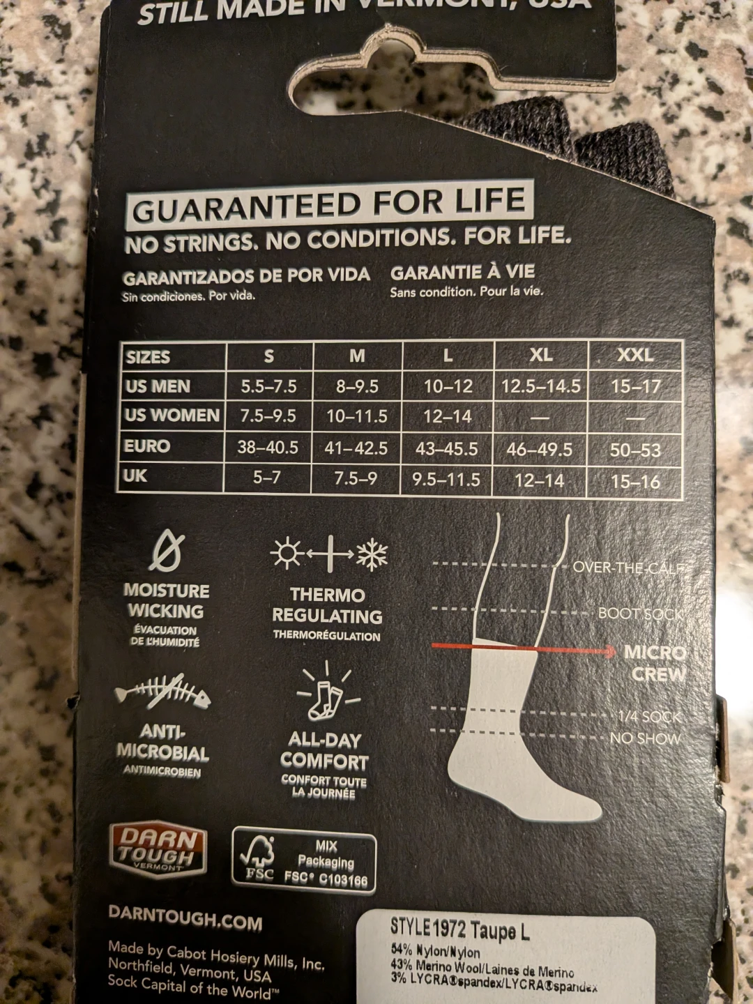 Men's Darn Tough Socks--brand new - photo 2