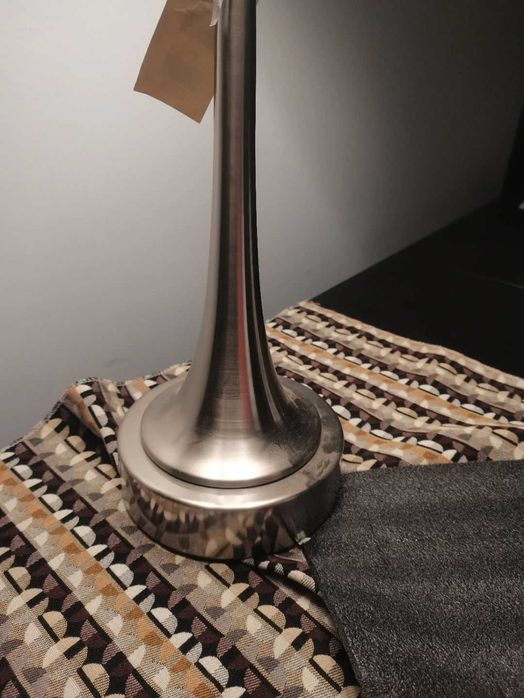 Table Lamp with Crystal Accent and Linen Shade - photo 2