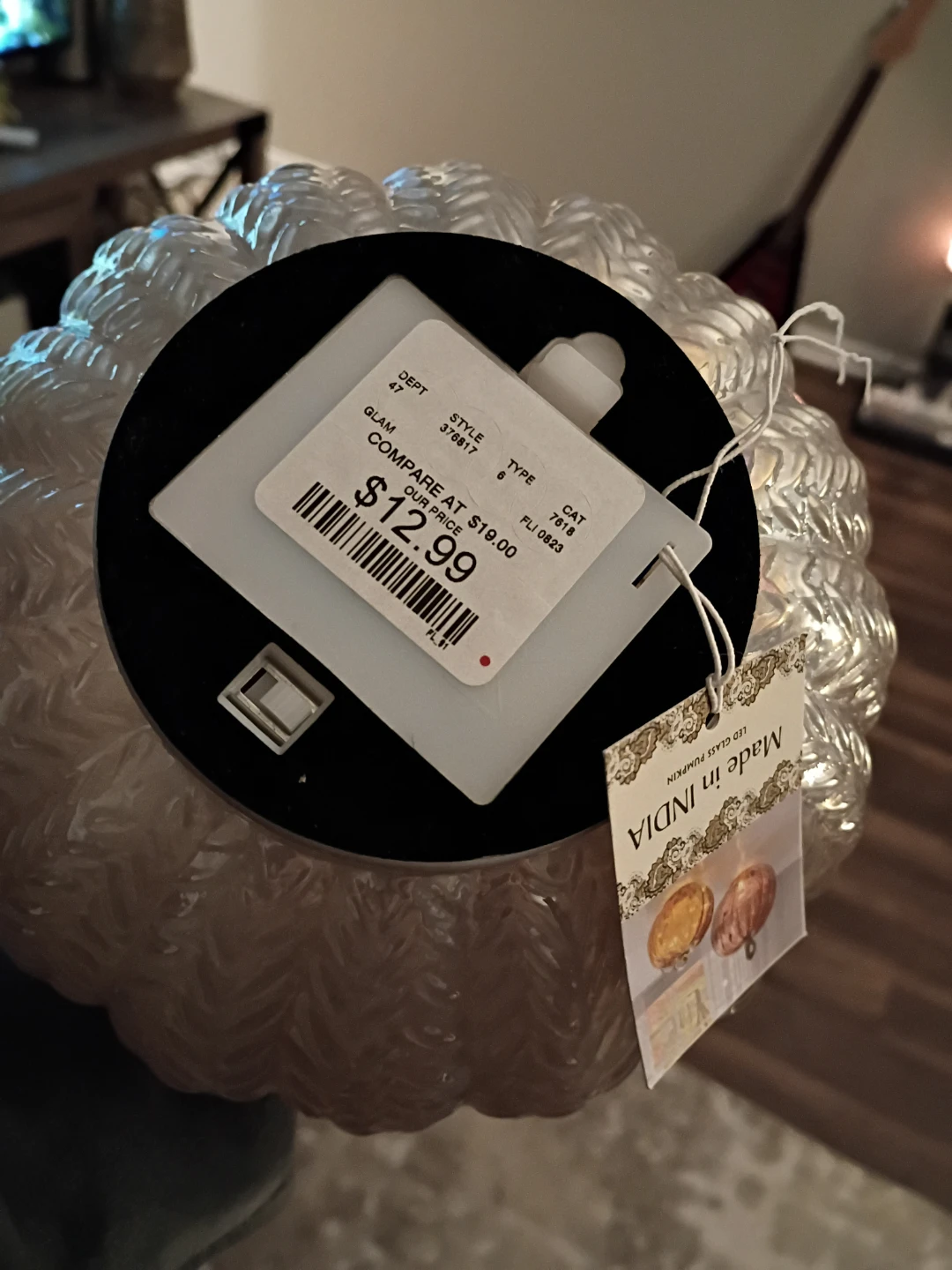 LED Glass Pumpkin - Home Decor - photo 3