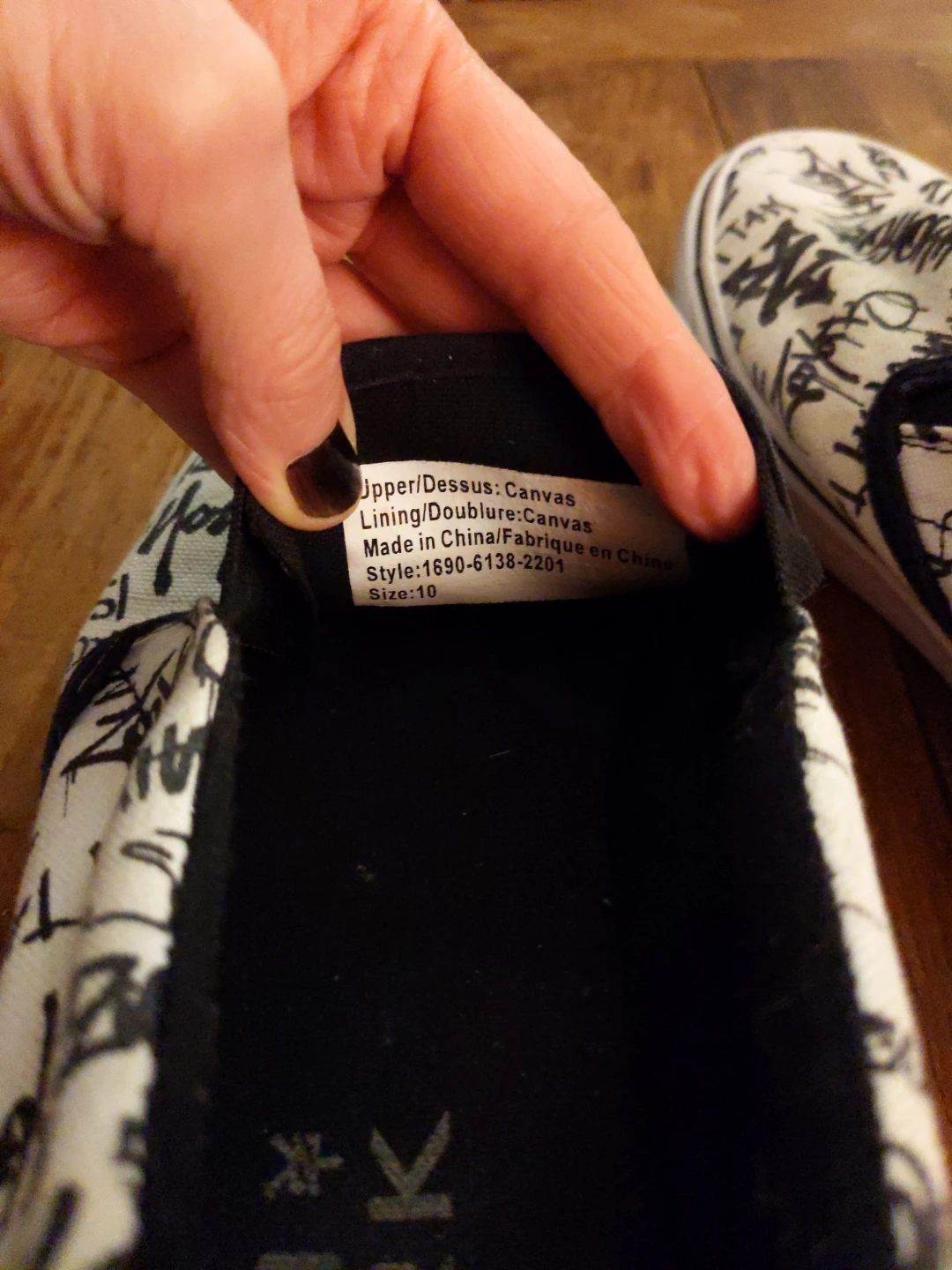 Graffiti Slip-On Shoes - Men's Size 10 - photo 3