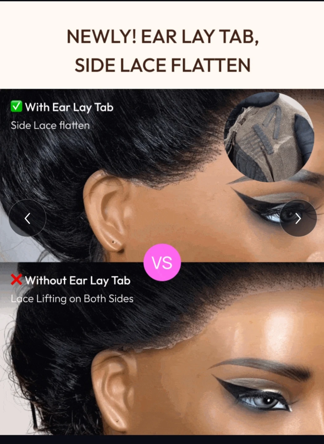 Curly Lace Front Wig with Ear Lay Tab - photo 4