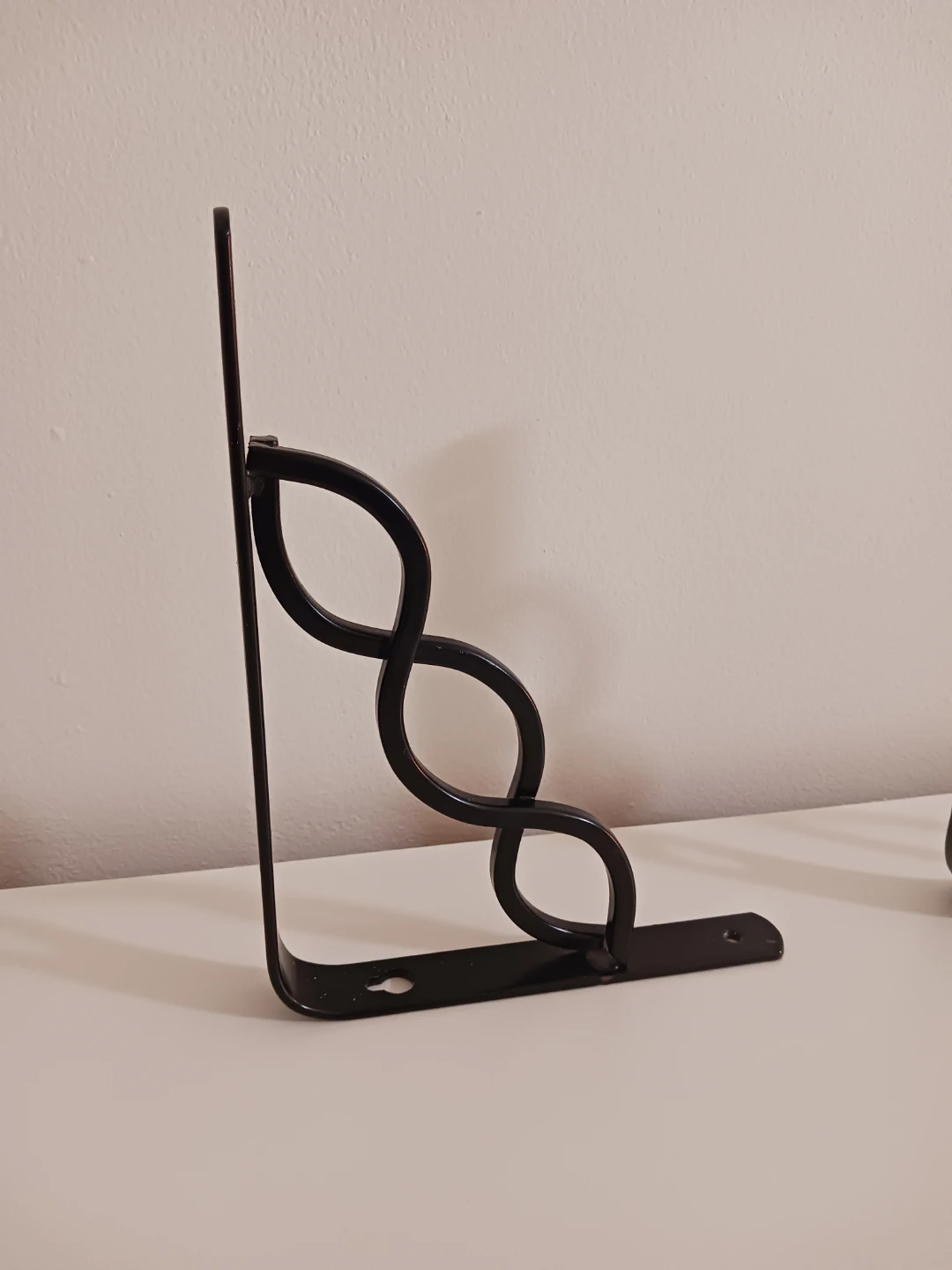 Decorative Black Metal Shelf Brackets – Set of 2 - photo 2