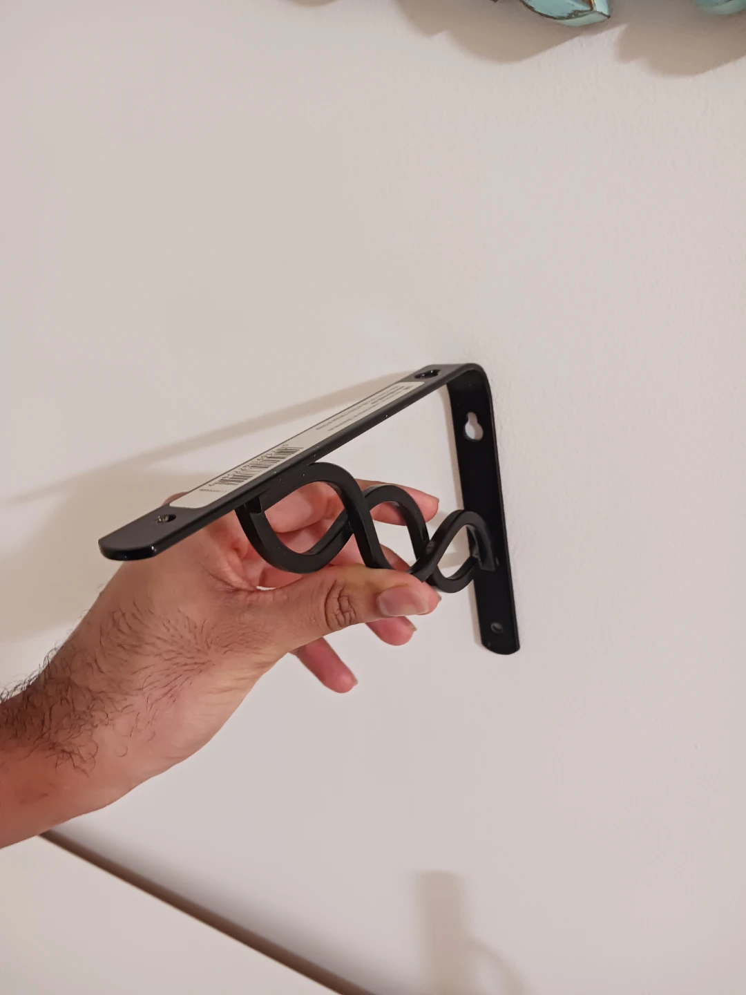 Decorative Black Metal Shelf Brackets – Set of 2 - photo 4