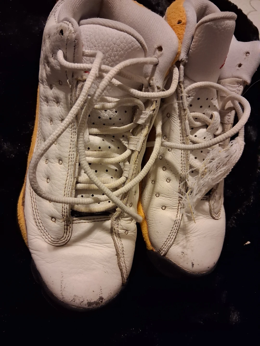 Jordan 13 Retro White/Yellow Sneakers - photo 2