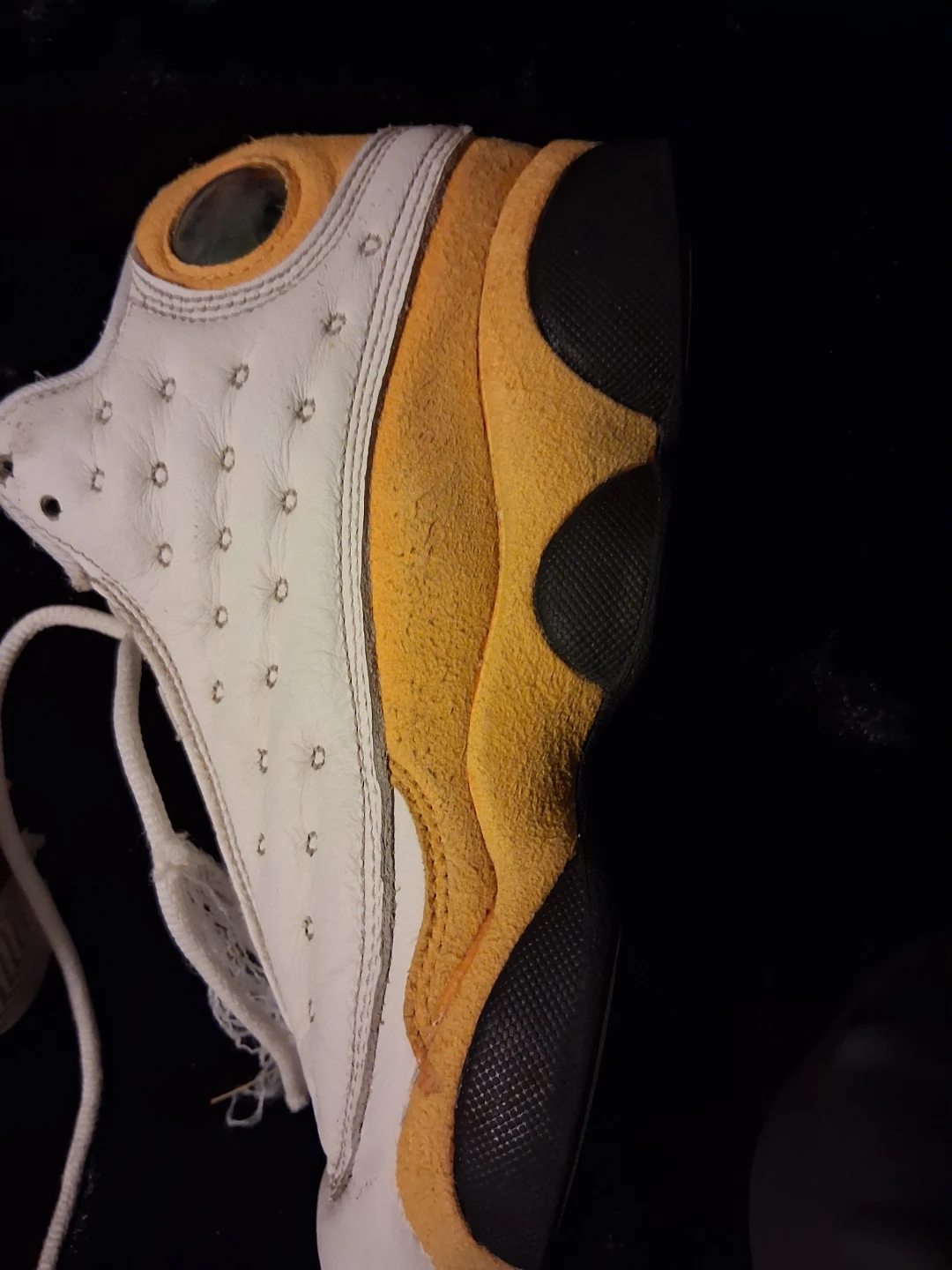 Jordan 13 Retro White/Yellow Sneakers - photo 5