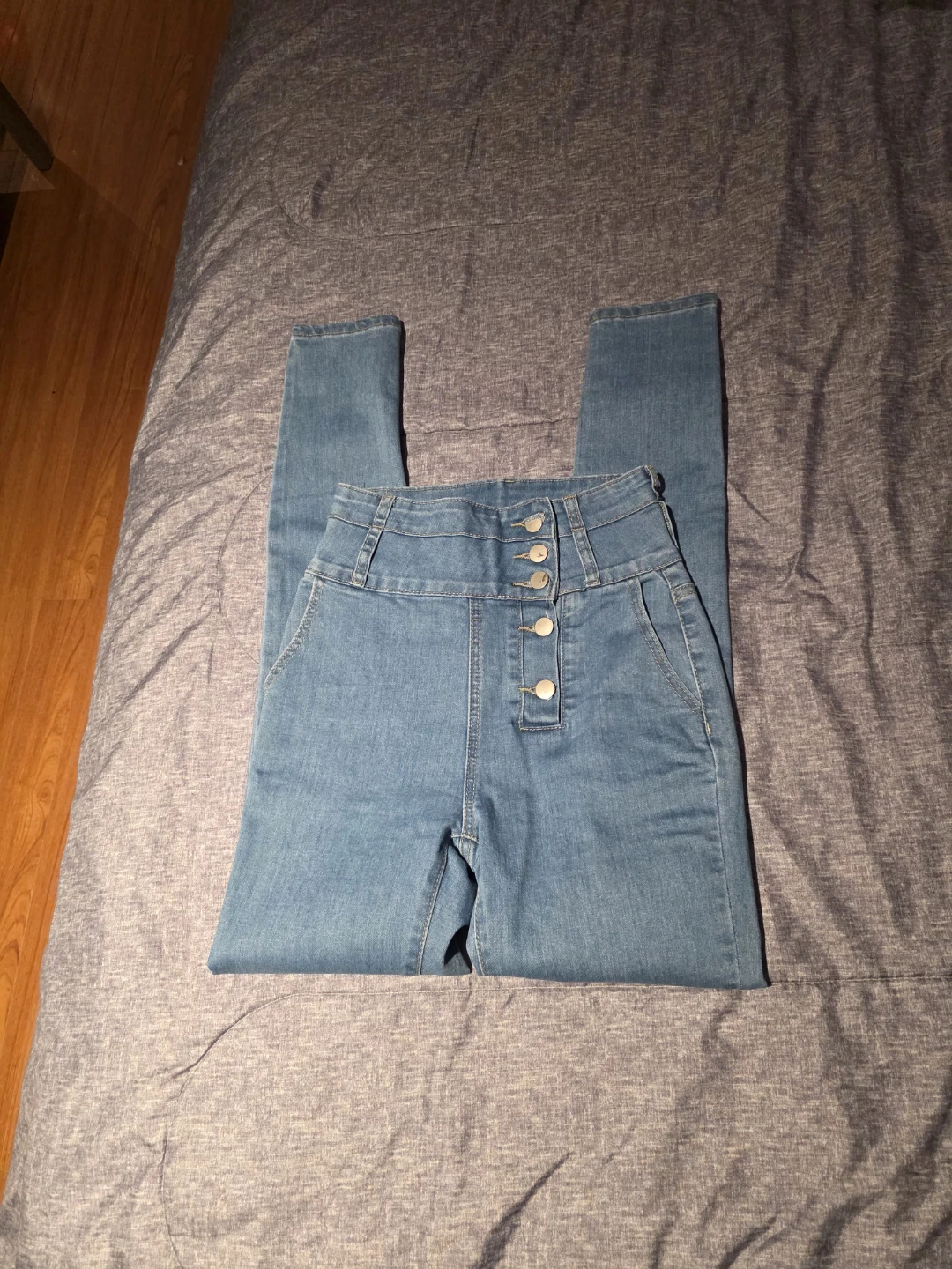High Waisted Denim Jeans