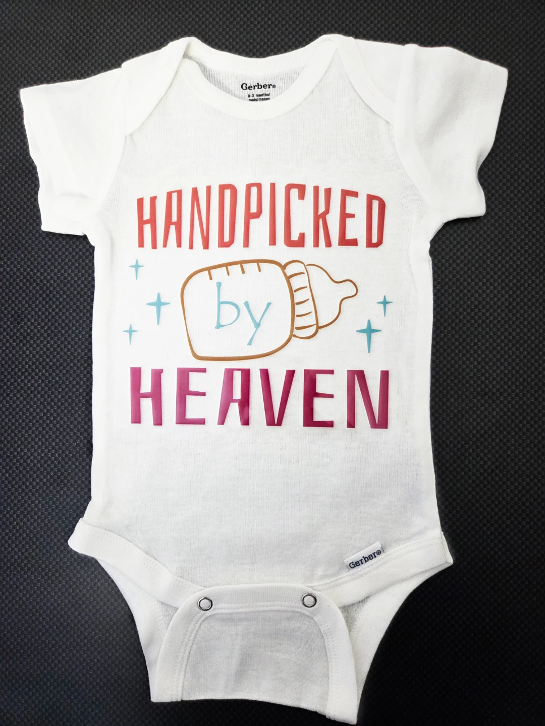 Custom 0-3 Months Onesie - Handpicked by Heaven