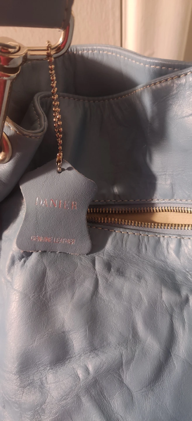Danier Leather Shoulder/Cross Shoulder Bag - Blue - photo 4