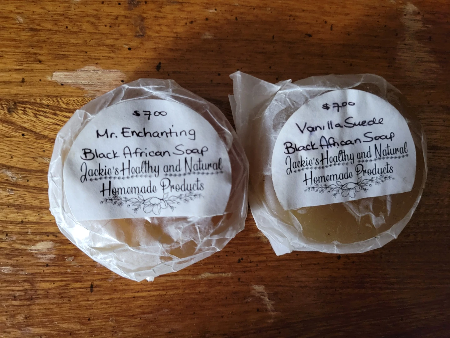 Jackie's Healthy and Natural Black African Soap - 2 Bars