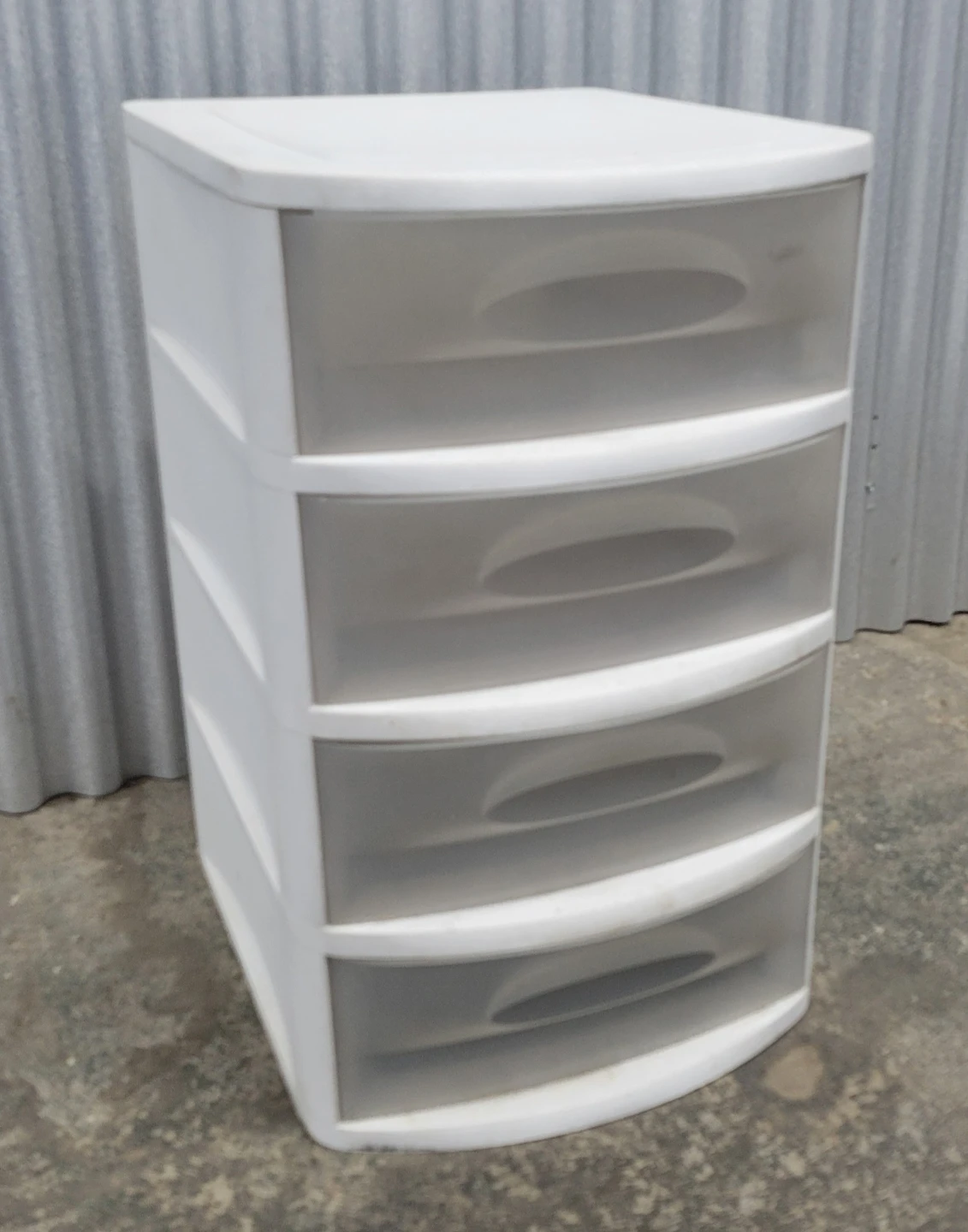 Sterilite 4-Drawer White Storage Tower