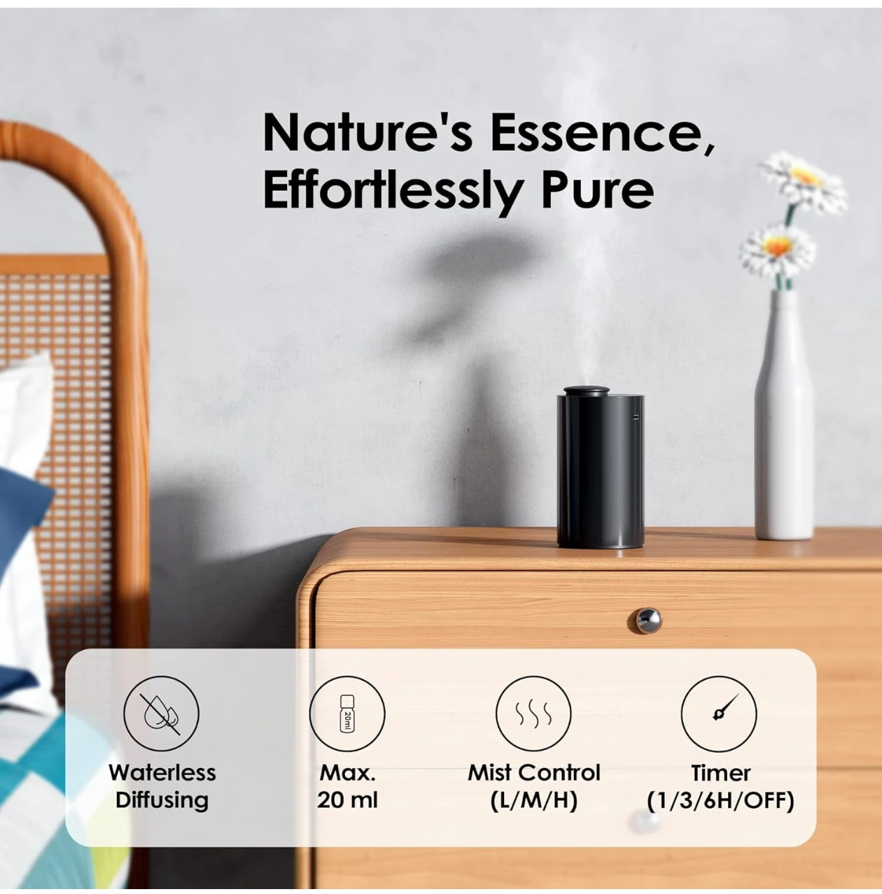 AIRVERSA SCENTA BASIC Waterless Diffuser - Black - photo 2