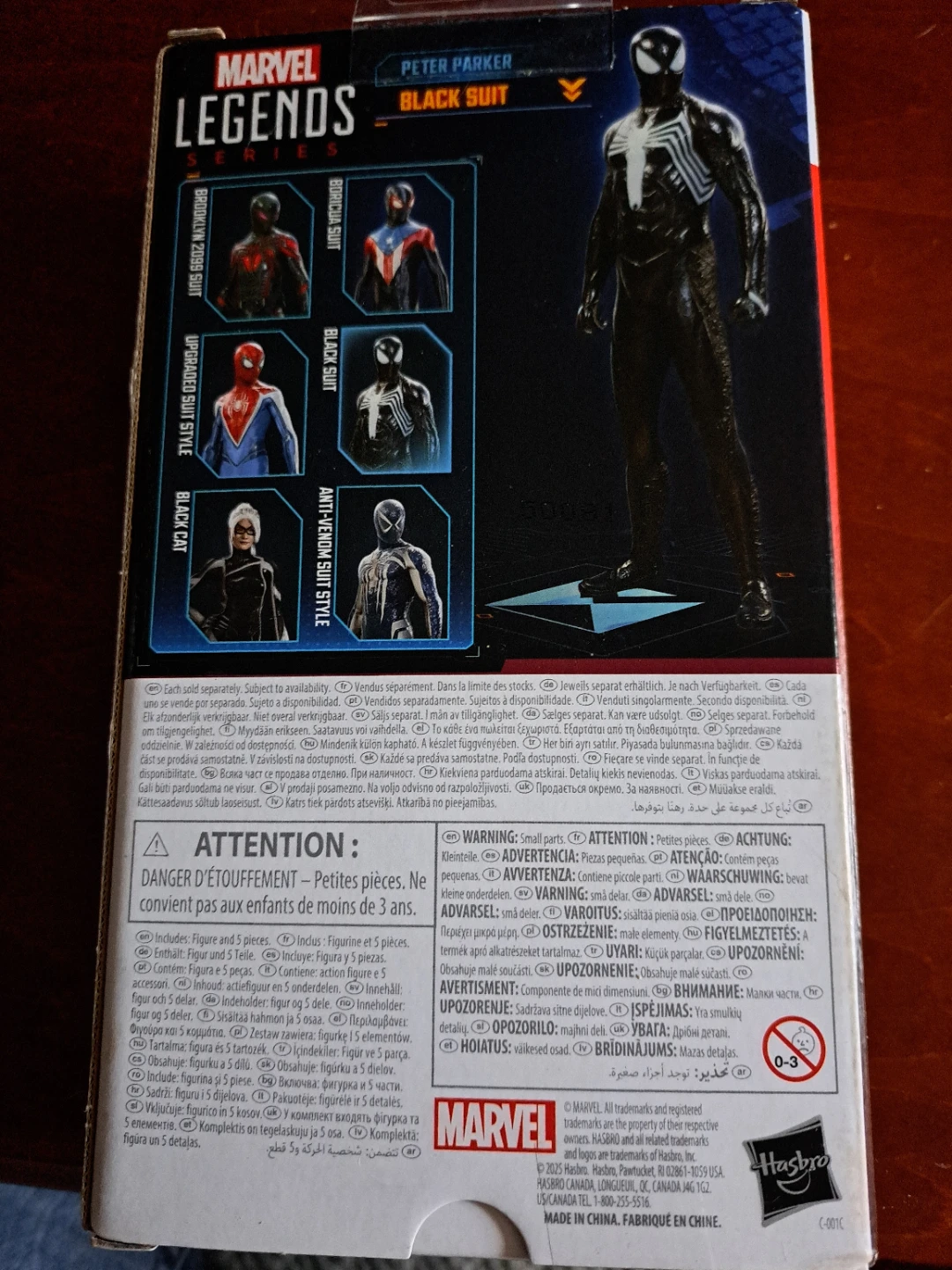 Marvel Legends Spider-Man 2 Black Suit Action Figure - photo 2