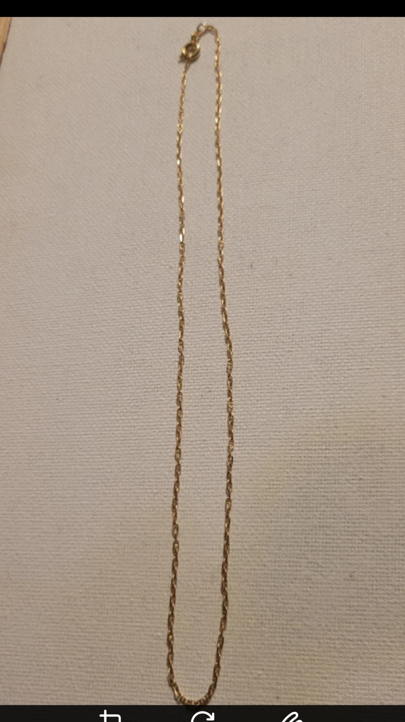10k Yellow Gold 16" Chain Necklace - photo 2