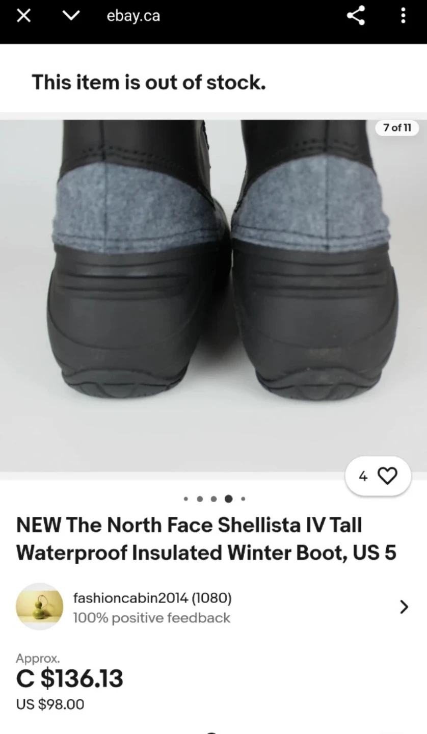 The North Face Shellista IV Winter Boots 🥕 size 8 - photo 4