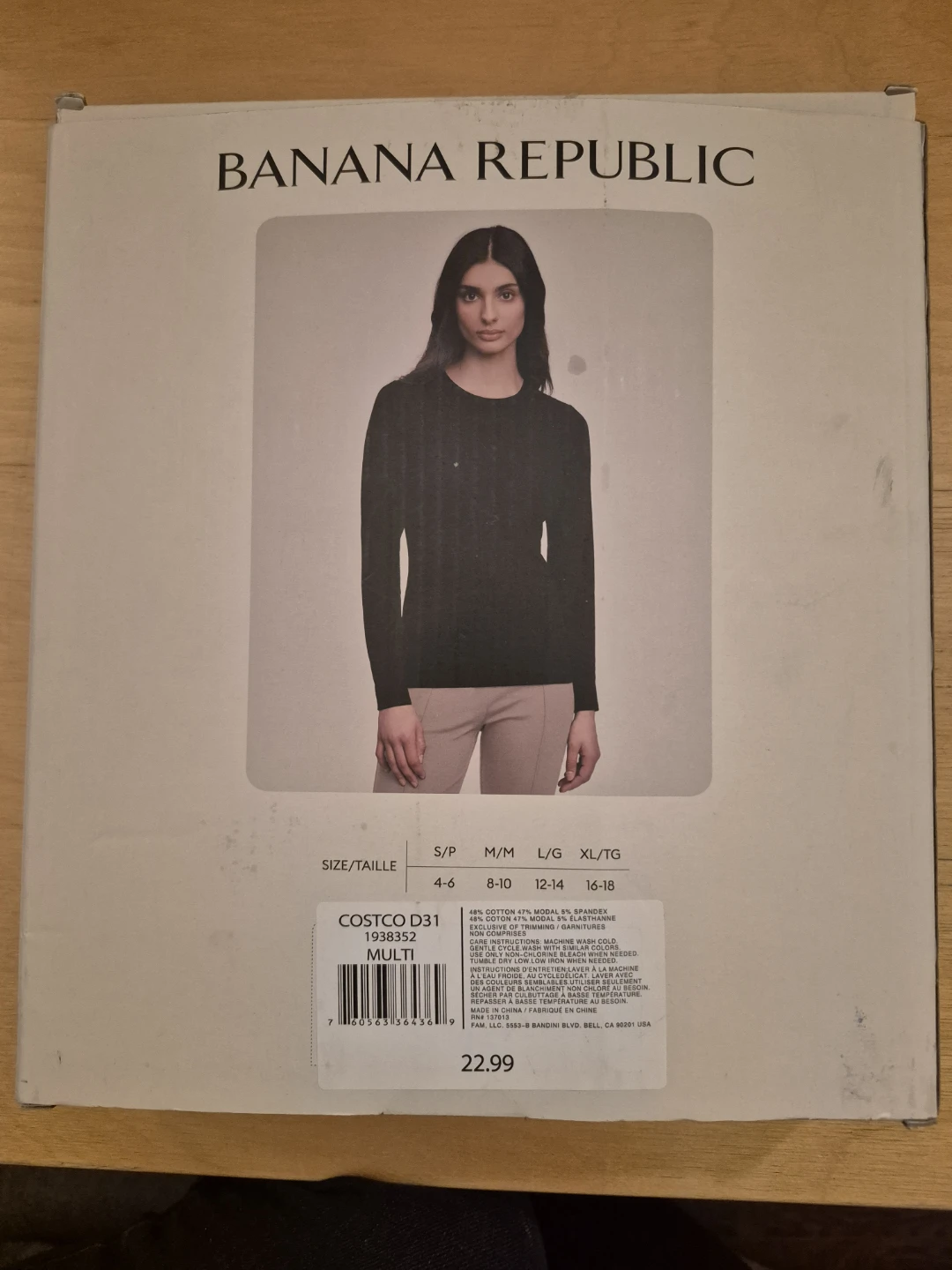 Banana Republic 2-Pack Long Sleeve Rib T-Shirt L/G - photo 2