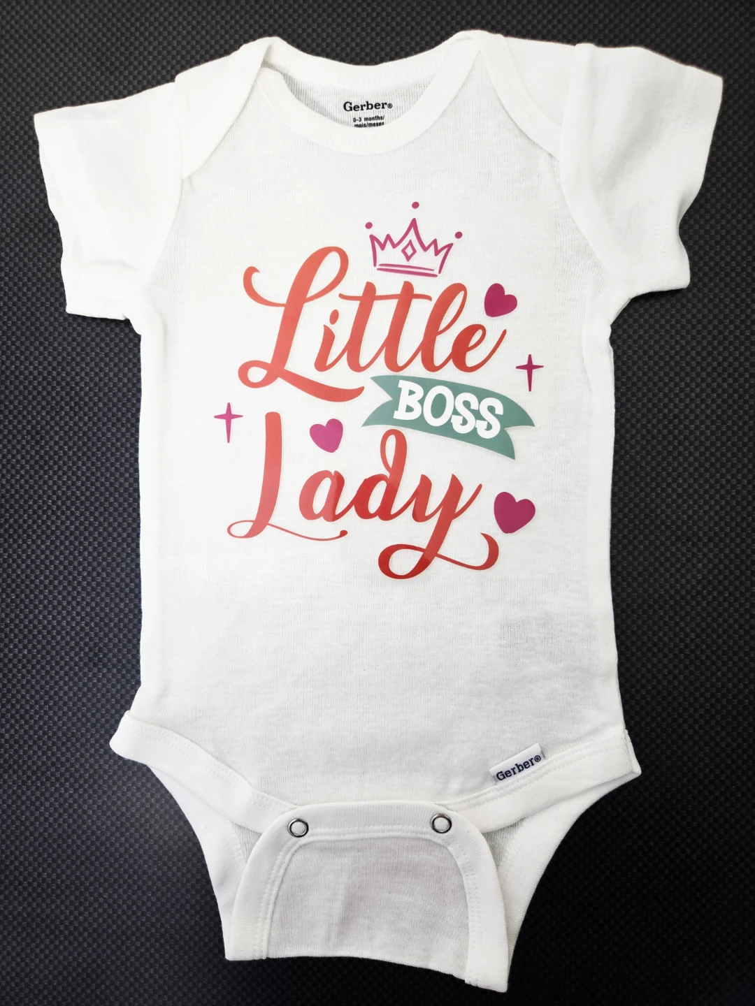 Custom 0-3 Months 'Little Boss Lady' Onesie