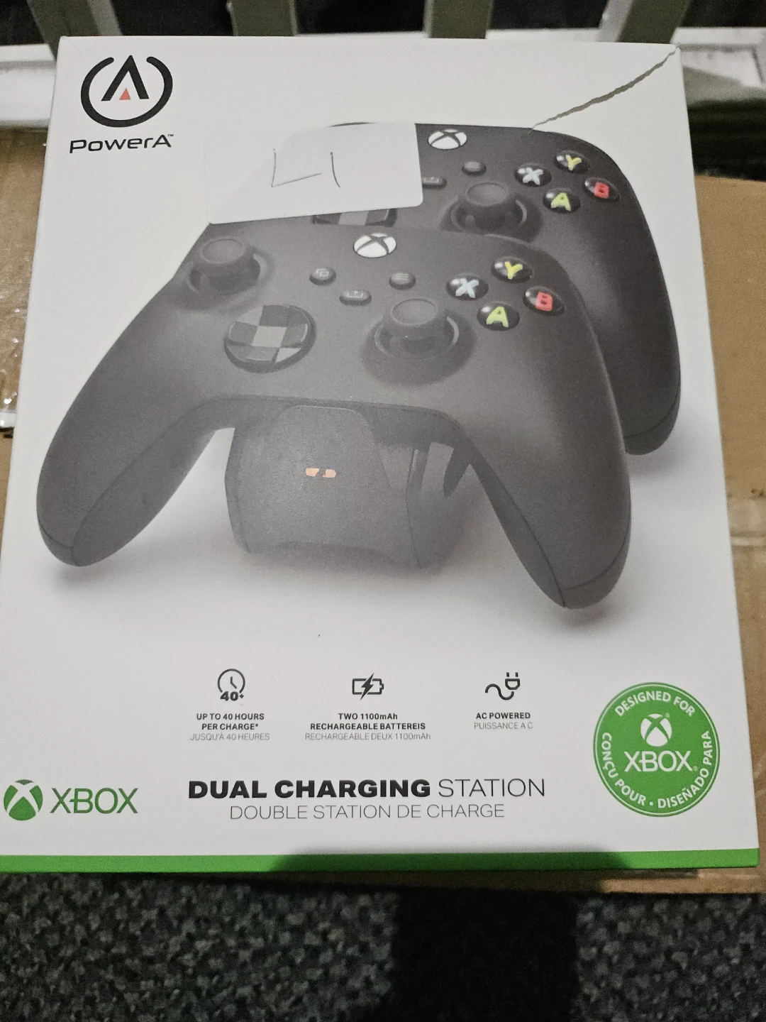 PowerA Dual Charging Station for Xbox Controllers - Black