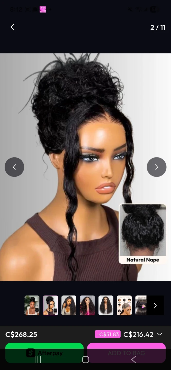 Curly Lace Front Wig with Ear Lay Tab
