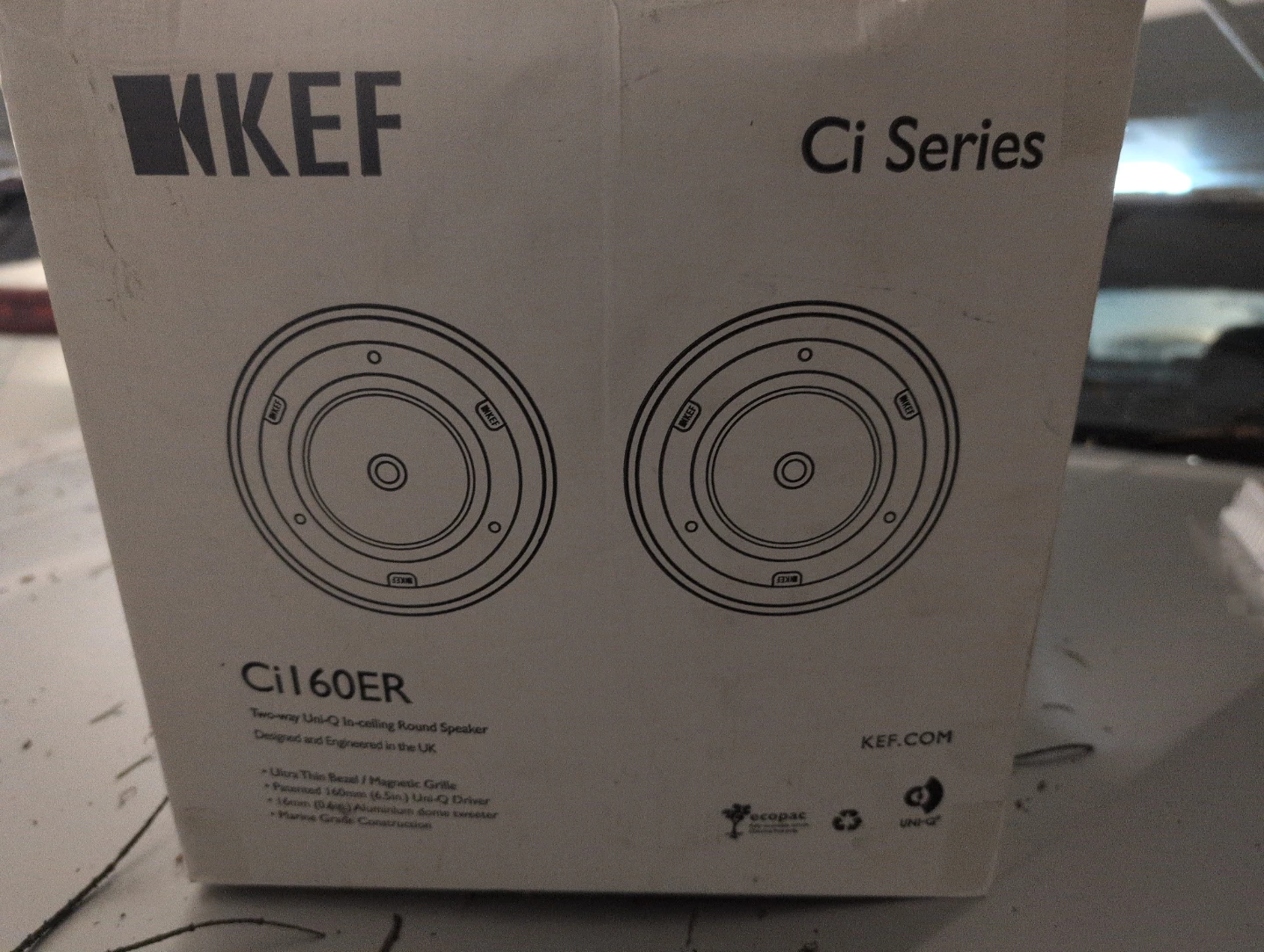 KEF Ci160ER In-ceiling Round Speaker (New) - photo 3