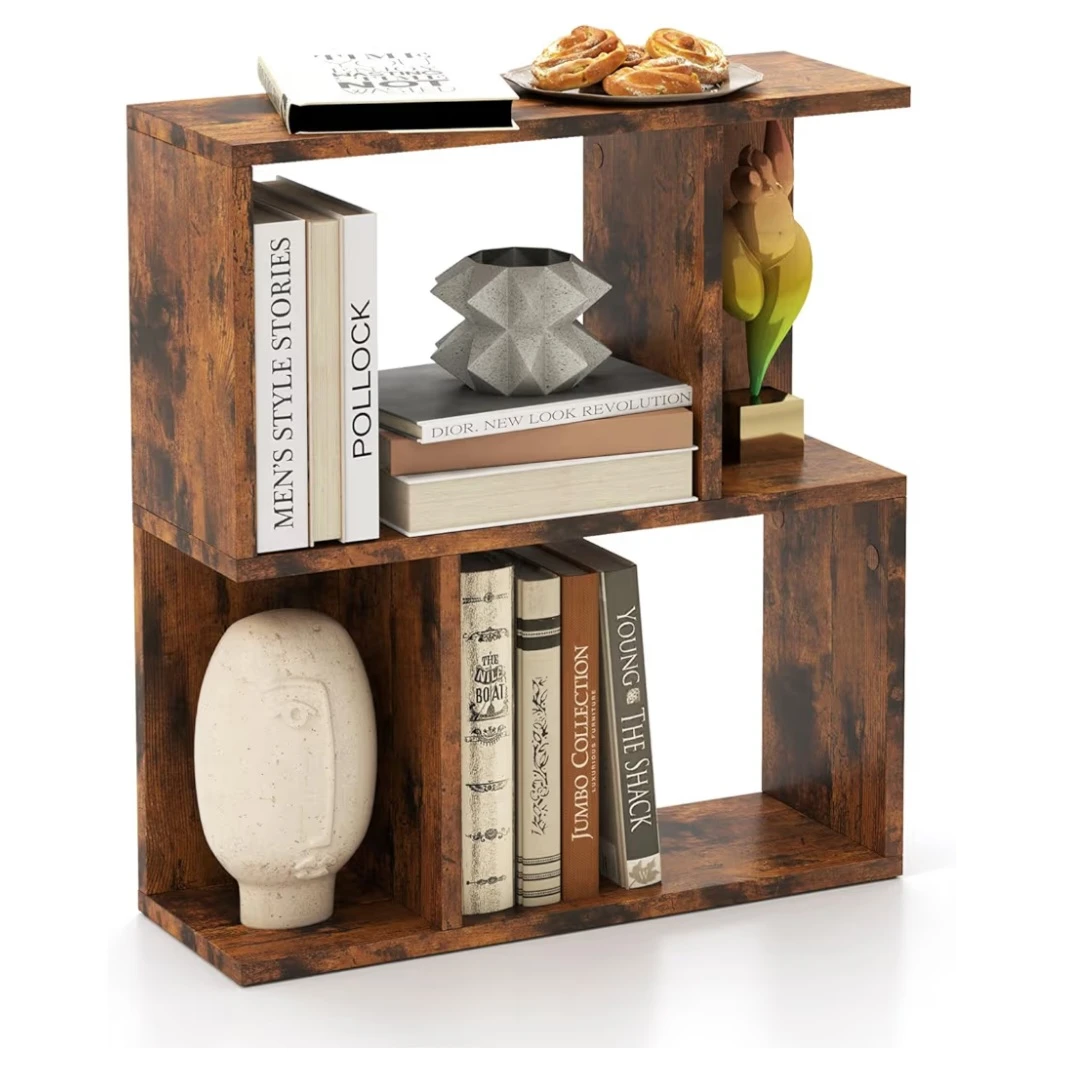 Rustic Brown Bookshelf - photo 3