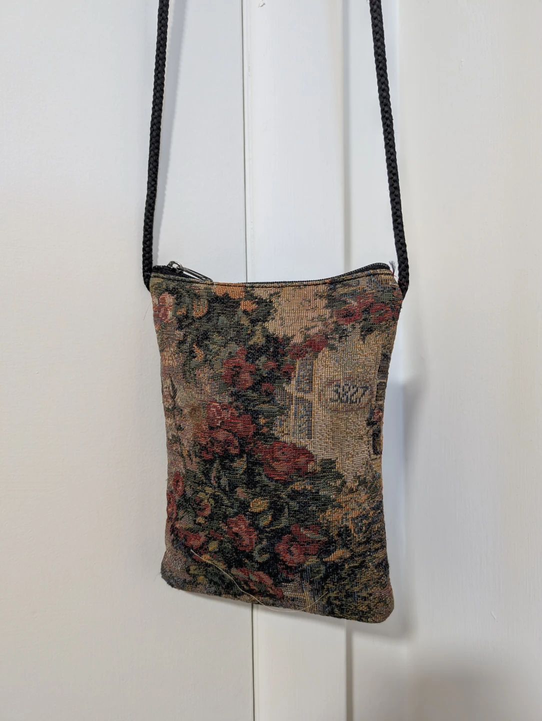 Floral Tapestry Crossbody Bag