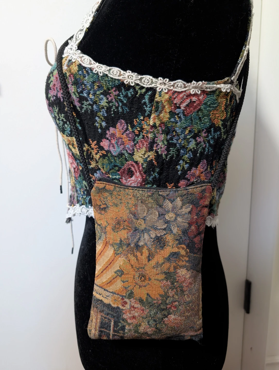 Floral Tapestry Crossbody Bag - photo 3