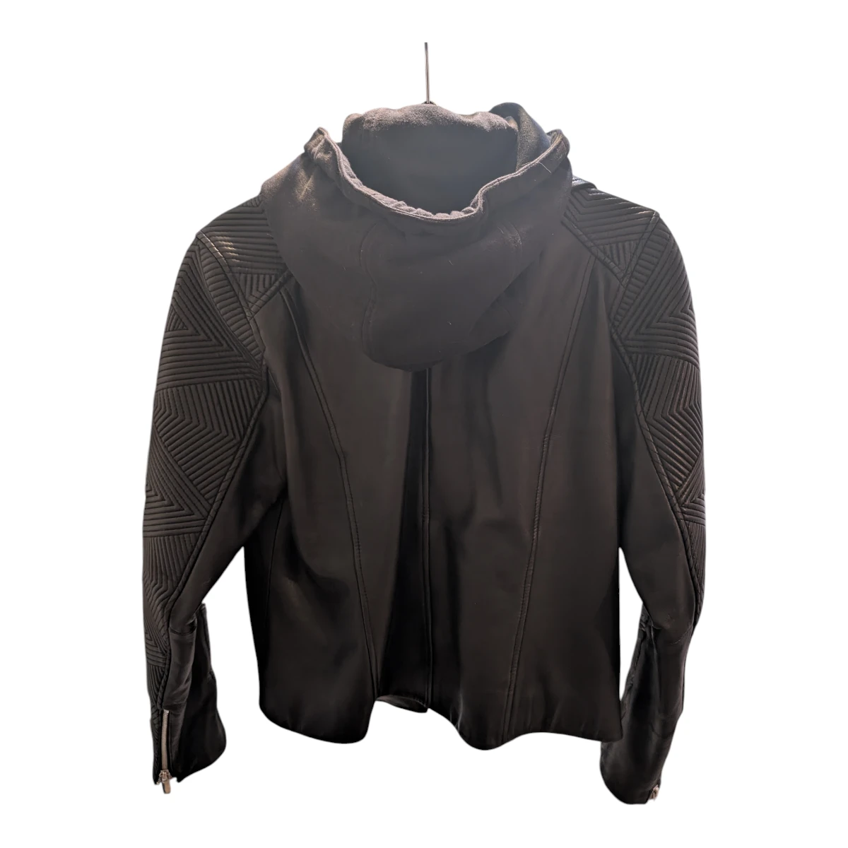 Danier Imani Leather Moto Jacket, Size L - photo 3