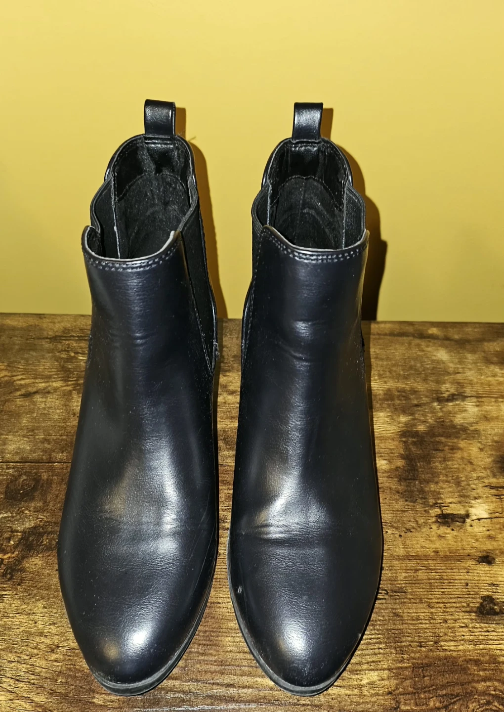 Black Ankle Boots, Size 8